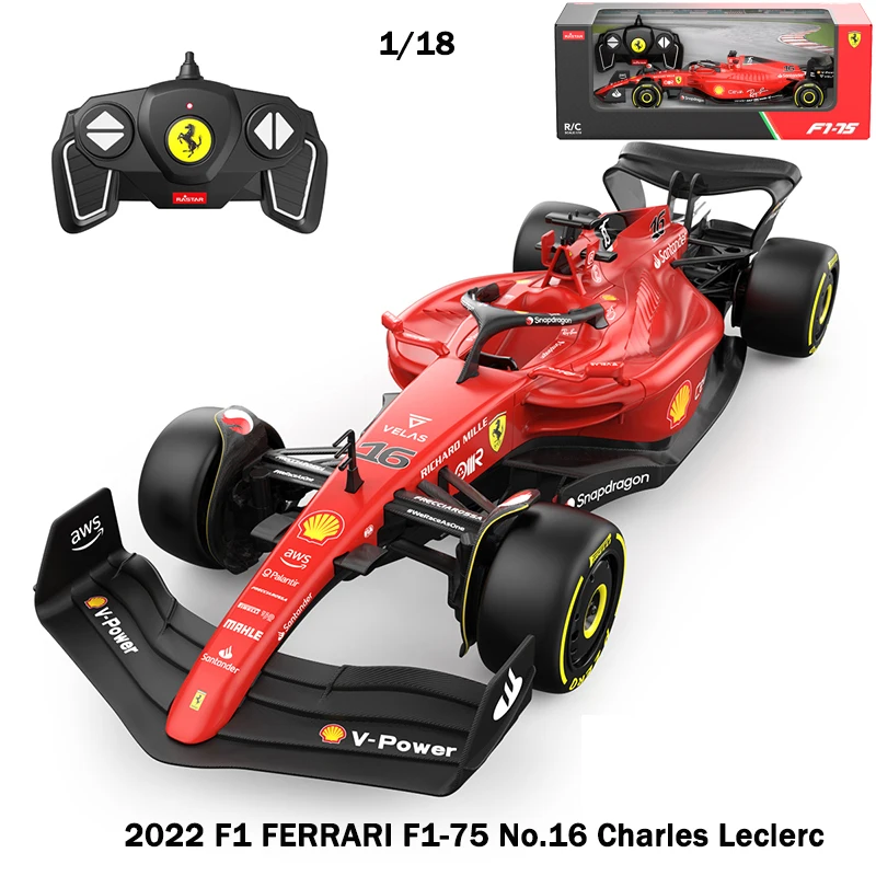 Rastar 2022 F1 Ferrari F1-75 #16 Leclerc Racing RC Cars 1:18 Scale 2.4G Remote Control Vehicle Collection Gift For Adults Kids
Rastar 2022 F1 Ferrari F1-75 #16 Leclerc Racing RC Cars 1:18 Scale 2.4G Remote Control Vehicle Collection Gift For Adults Kids