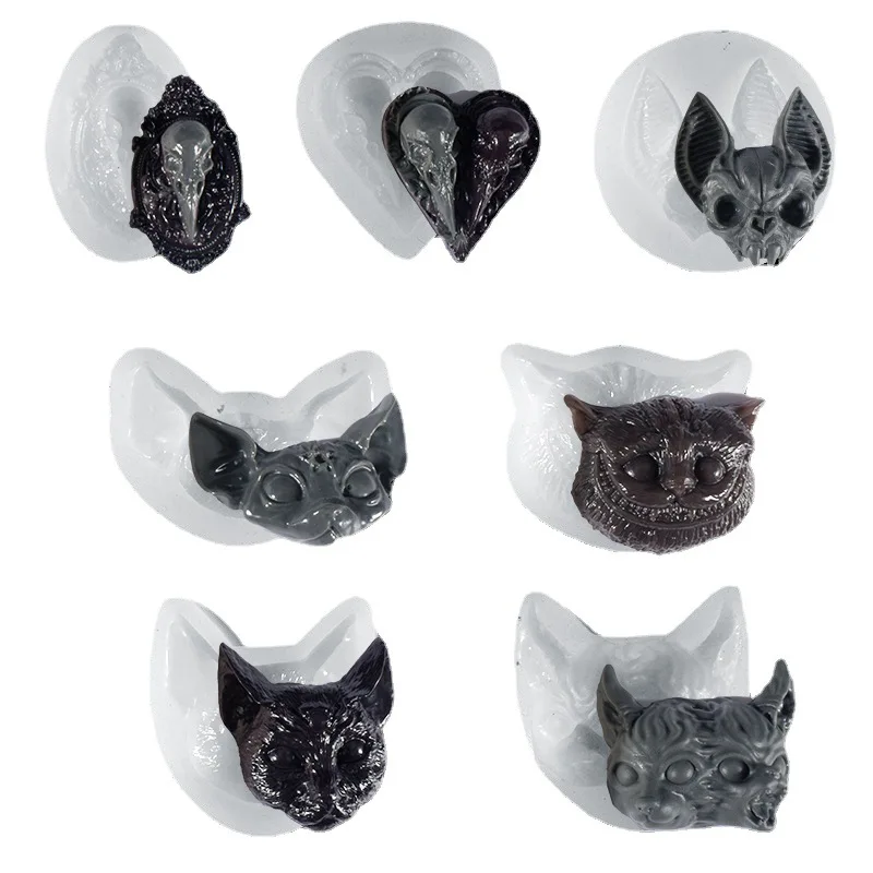 Devil Cat Head Shaped Silicone Mold Fondant Chocolate Mold DIY Cake Decorating Tools Aromatherapy Ornament UV Epoxy Resin Mold
Devil Cat Head Shaped Silicone Mold Fondant Chocolate Mold DIY Cake Decorating Tools Aromatherapy Ornament UV Epoxy Resin Mold