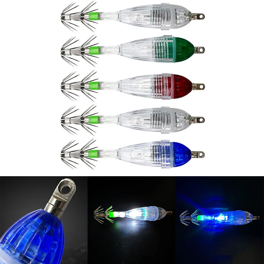 1Pcs Luminous Fish Lure Light Soft Lure Sea Fishing Hooks LED Deep Sea Glowing Fishing Squid Octopus Lamp Underwater Light
1Pcs Luminous Fish Lure Light Soft Lure Sea Fishing Hooks LED Deep Sea Glowing Fishing Squid Octopus Lamp Underwater Light