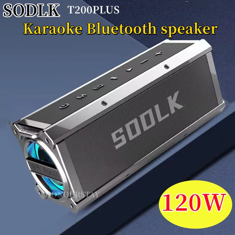 

SODLK T200plus 120W High Power Bluetooth Speaker Home Theater Stereo Outdoor Wireless Subwoofer PortableTWS Audio With Microphon