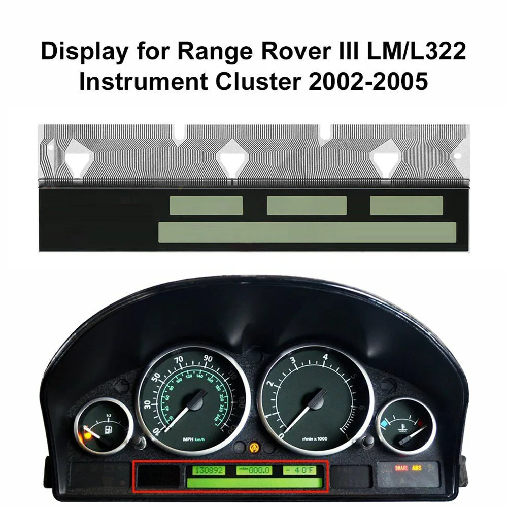 1pc LCD Display For-Range Rover III LM/L322 Instrument Cluster YAC502390PVA For-Land Rover For-Range Rover III Instrument Clust
1pc LCD Display For-Range Rover III LM/L322 Instrument Cluster YAC502390PVA For-Land Rover For-Range Rover III Instrument Clust