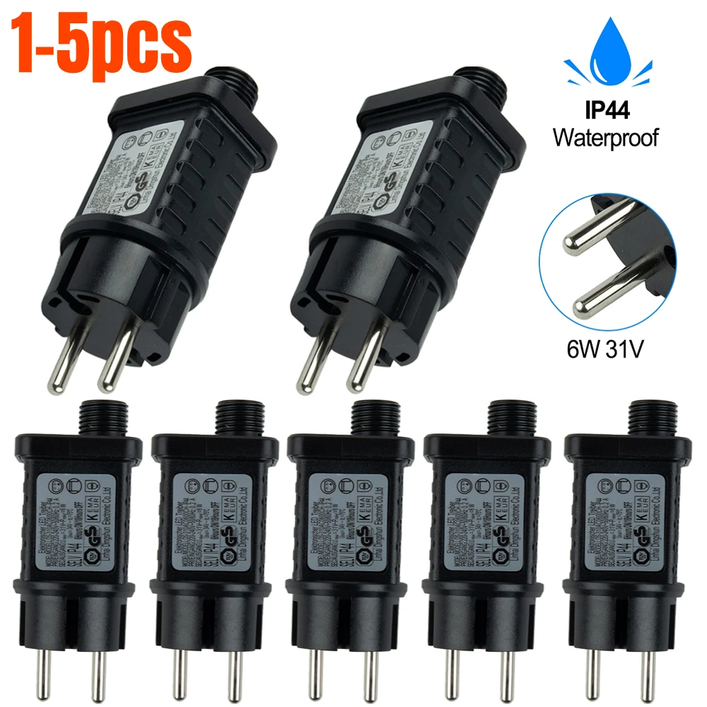 1-5pcs 220V-240V Transformer String Lights 6W 31V Low Voltage LED Timer Power Supply Power Adapter For String Lights Lawn Lamps
1-5pcs 220V-240V Transformer String Lights 6W 31V Low Voltage LED Timer Power Supply Power Adapter For String Lights Lawn Lamps