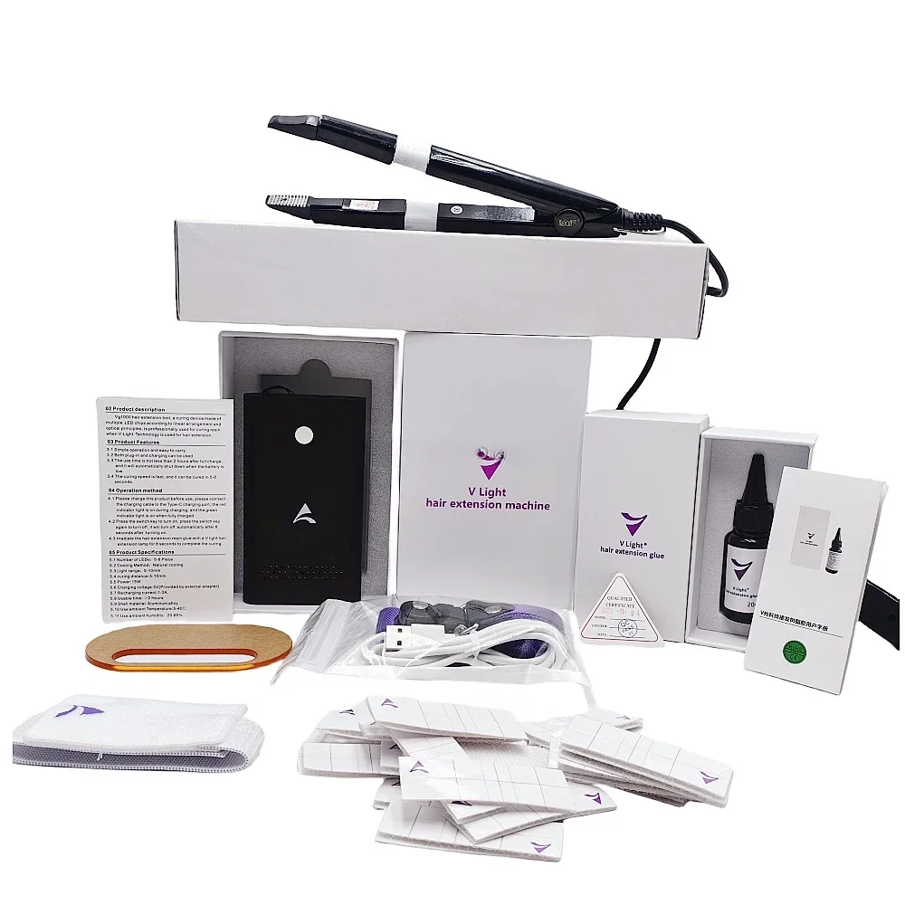 V light system the best selling tape hair extension tool in 2022 V light hair extension machine system hair extension set
V light system the best selling tape hair extension tool in 2022 V light hair extension machine system hair extension set