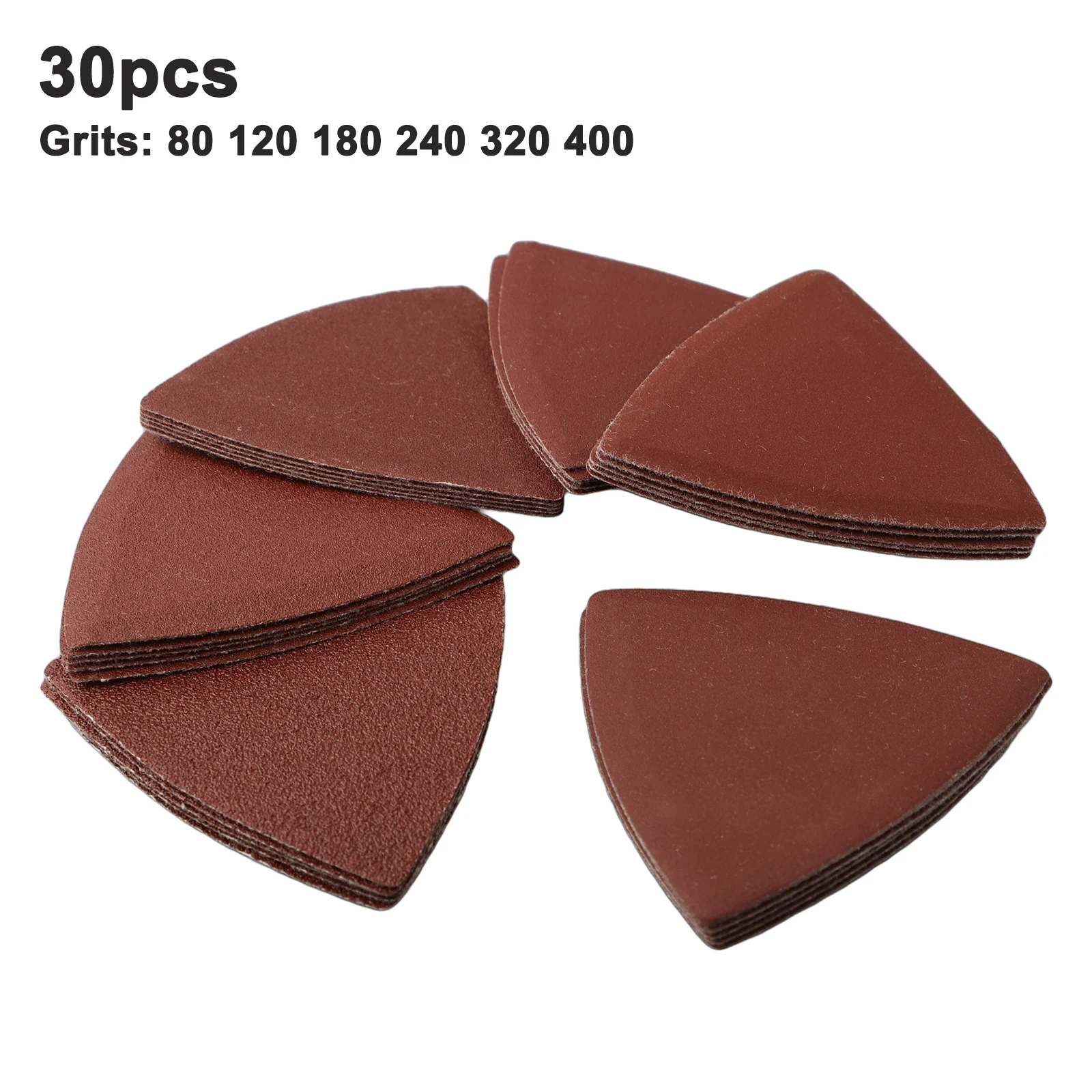 30pcs Triangle Sandpaper Sanding Disc Hook & Loop Oscillating Multi Tool Sand Paper Sanding Pad Triangular 80 80*80*80mm
30pcs Triangle Sandpaper Sanding Disc Hook & Loop Oscillating Multi Tool Sand Paper Sanding Pad Triangular 80 80*80*80mm