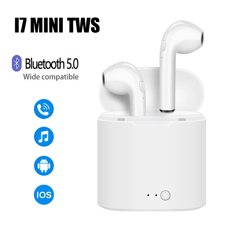 Обновленные беспроводные Bluetooth-наушники I7s Mini TWS стереонаушники спортивные