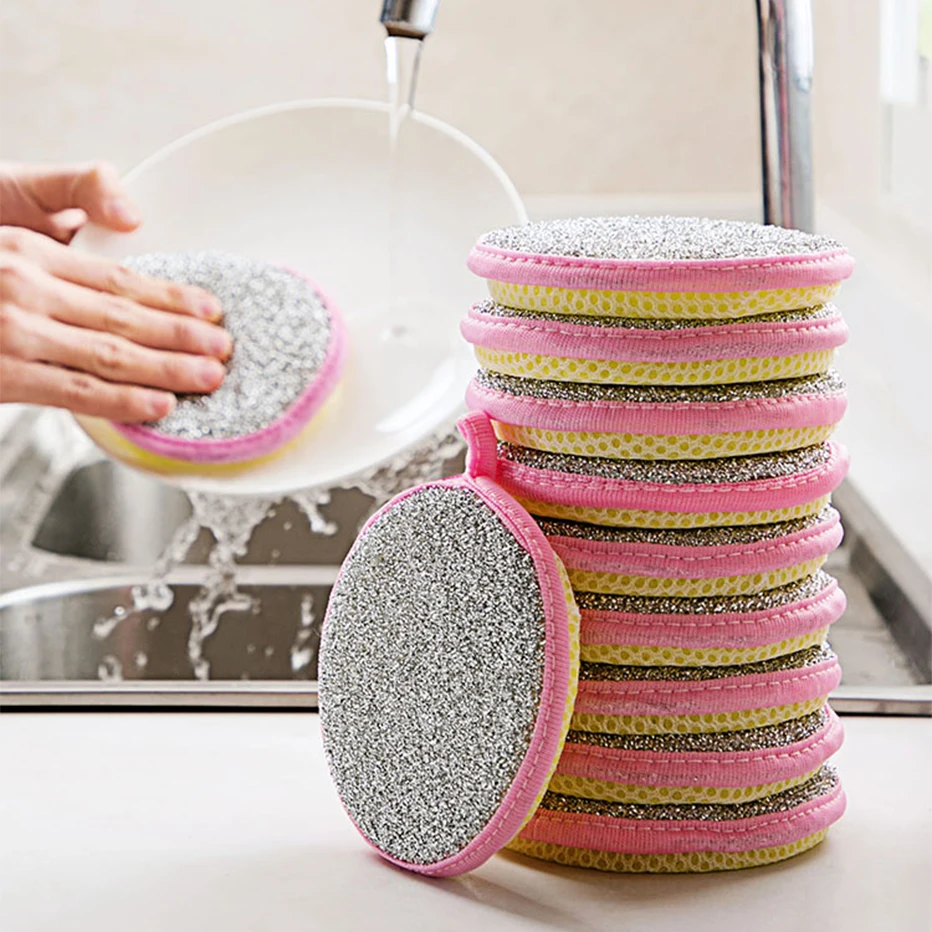 5/10pcs Home Double-sided Cleaning Sponge Scouring Pad Cleaning Cloth Household Kitchen Dishwashing Brushes Cleaning
5/10pcs Home Double-sided Cleaning Sponge Scouring Pad Cleaning Cloth Household Kitchen Dishwashing Brushes Cleaning