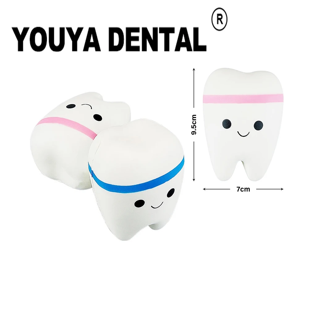 

Teeth Shape Slow Rising Stress Reliever Squeeze Toy for Children Cute Cartoon Squishy Squish Antistress Kids Toys Dentist Gift