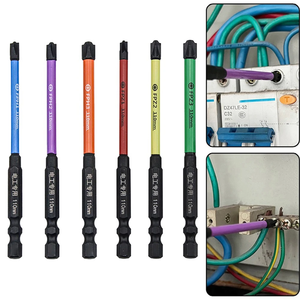 6pcs 110mm Magnetic Special Slotted Cross Screwdriver Bit Alloy Steel Head FPH FPZ For Electrician Socket Switch Hand Tools
6pcs 110mm Magnetic Special Slotted Cross Screwdriver Bit Alloy Steel Head FPH FPZ For Electrician Socket Switch Hand Tools