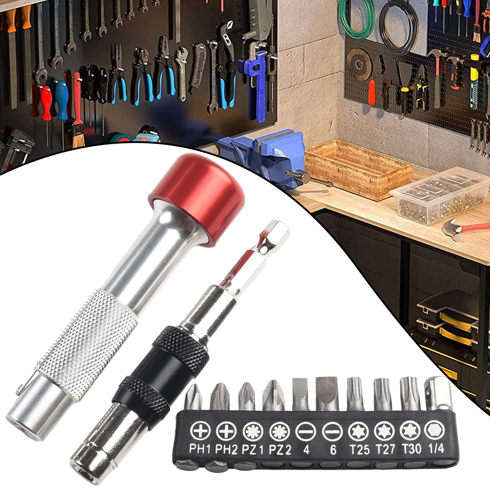 Hot Sale Practical Durable Screwdriver Bit Adapter 12pcs Hand Tools Length 25mm Magnetic Non-slip 1/4 Hex Handle
Hot Sale Practical Durable Screwdriver Bit Adapter 12pcs Hand Tools Length 25mm Magnetic Non-slip 1/4 Hex Handle