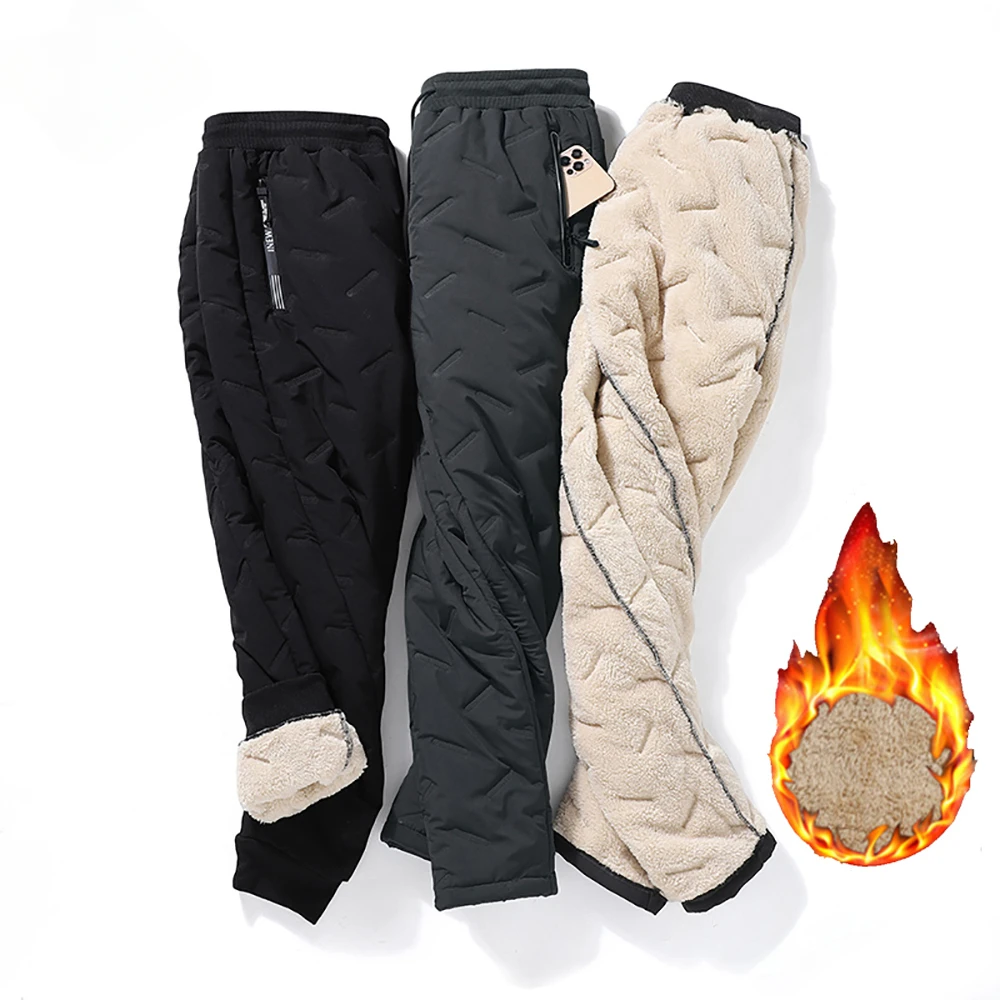 Men Winter Lambswool Warm Sweatpants Fleece Thicken Men's Casual Trousers Male Water Proof Sport Pants Streetwear Loose Pants
Men Winter Lambswool Warm Sweatpants Fleece Thicken Men's Casual Trousers Male Water Proof Sport Pants Streetwear Loose Pants