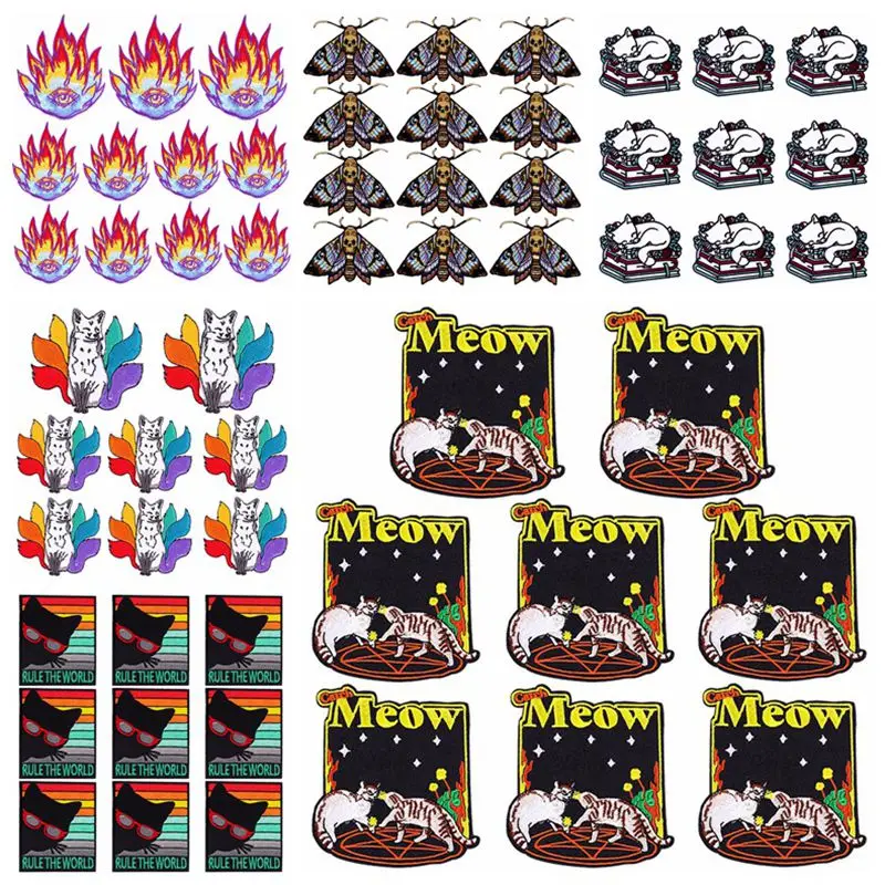 10PCS/Lot Cute Cat Embroidered Patches For Clothing Thermoadhesive Patches On Clothes Cartoon Animal Patches For Clothes Sticker
10PCS/Lot Cute Cat Embroidered Patches For Clothing Thermoadhesive Patches On Clothes Cartoon Animal Patches For Clothes Sticker