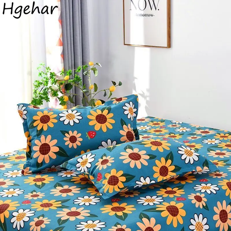

Pillow Case Cover Flower Printed Home Textile Household Bedroom Soft Couples 48x74cm Comfortable Throw Simple Plaid Cozy Fashion