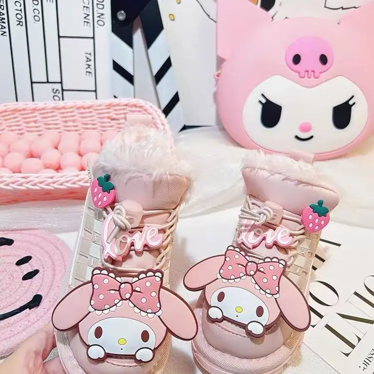 Sanrio My Melody Snow Boots Keep Warm Cotton Shoes Walking In The Snow Cute Round Head Zipper Wear-Resistant Three-Dimensional
Sanrio My Melody Snow Boots Keep Warm Cotton Shoes Walking In The Snow Cute Round Head Zipper Wear-Resistant Three-Dimensional