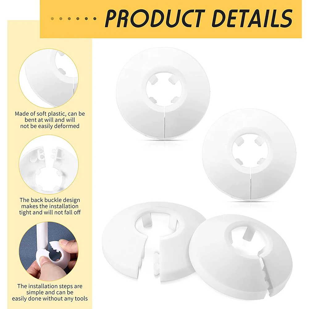 4PCS High Quality Radiator Pipe Covers Pipe Covers Durable Easy To Install Radiator Pipe Collars Home Hardware
4PCS High Quality Radiator Pipe Covers Pipe Covers Durable Easy To Install Radiator Pipe Collars Home Hardware