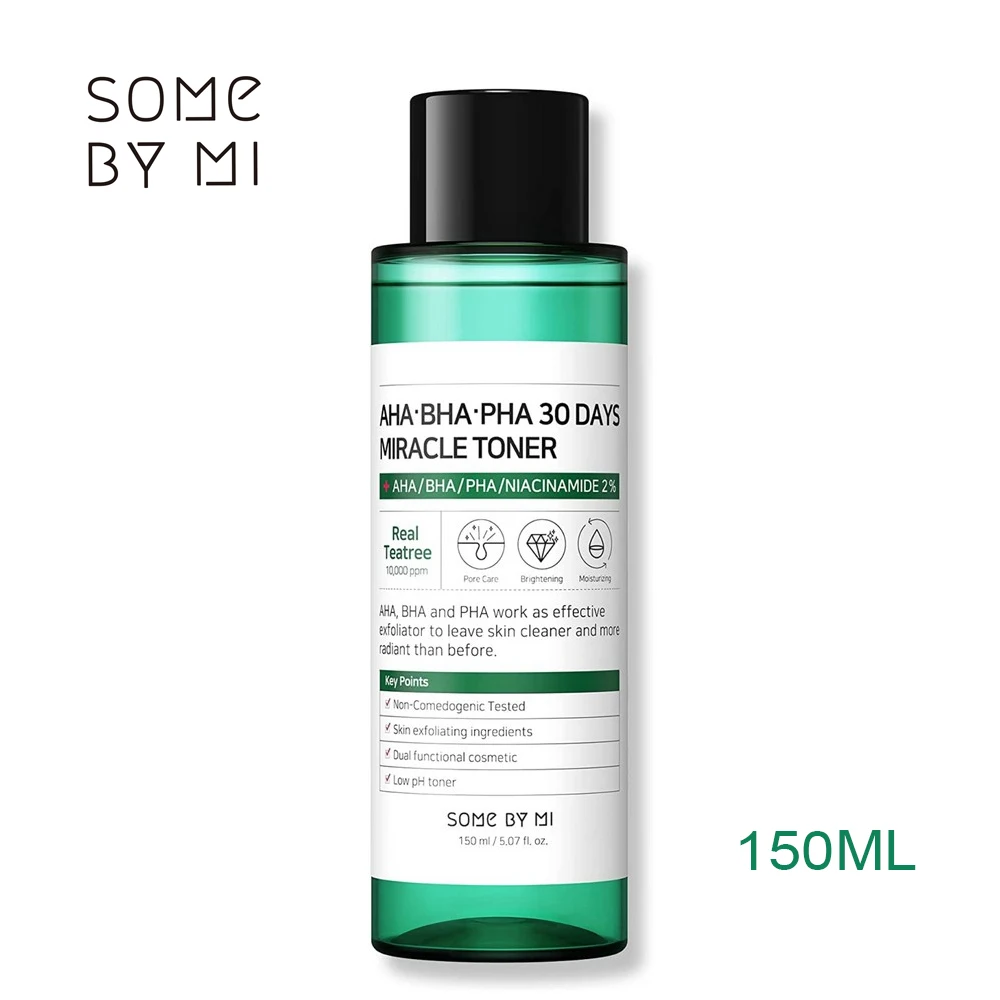 

150ml SOME BY MI AHA BHA PHA 30 Days Miracle Toner SomeByMi Facial Toner Serum Blackheads Remove Acne Treatment Skin Exfoliating