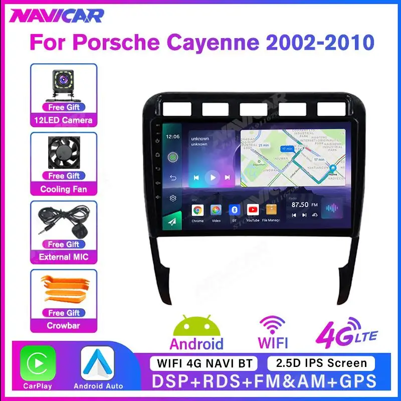 NAVICAR 2Din Android10.0 Car Radio For Porsche Cayenne 2002-2010 Stereo Receiver Android Auto Car Multimedia Player Carplay IGO
NAVICAR 2Din Android10.0 Car Radio For Porsche Cayenne 2002-2010 Stereo Receiver Android Auto Car Multimedia Player Carplay IGO