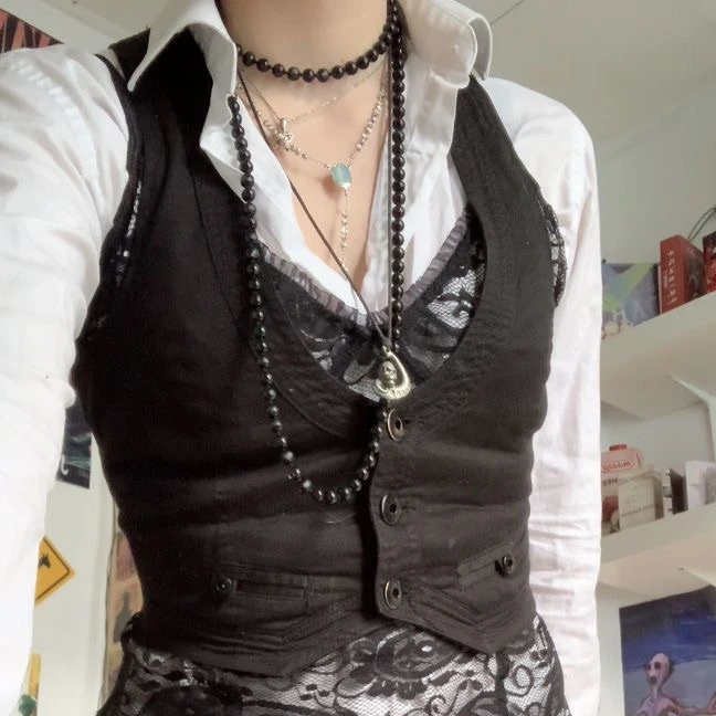 Women's Dressy Waistcoat Racerback Vest Tuxedo Suit Waistcoat Vintage Steampunk Jacquard Jacket Punk Style Corsetier
Women's Dressy Waistcoat Racerback Vest Tuxedo Suit Waistcoat Vintage Steampunk Jacquard Jacket Punk Style Corsetier