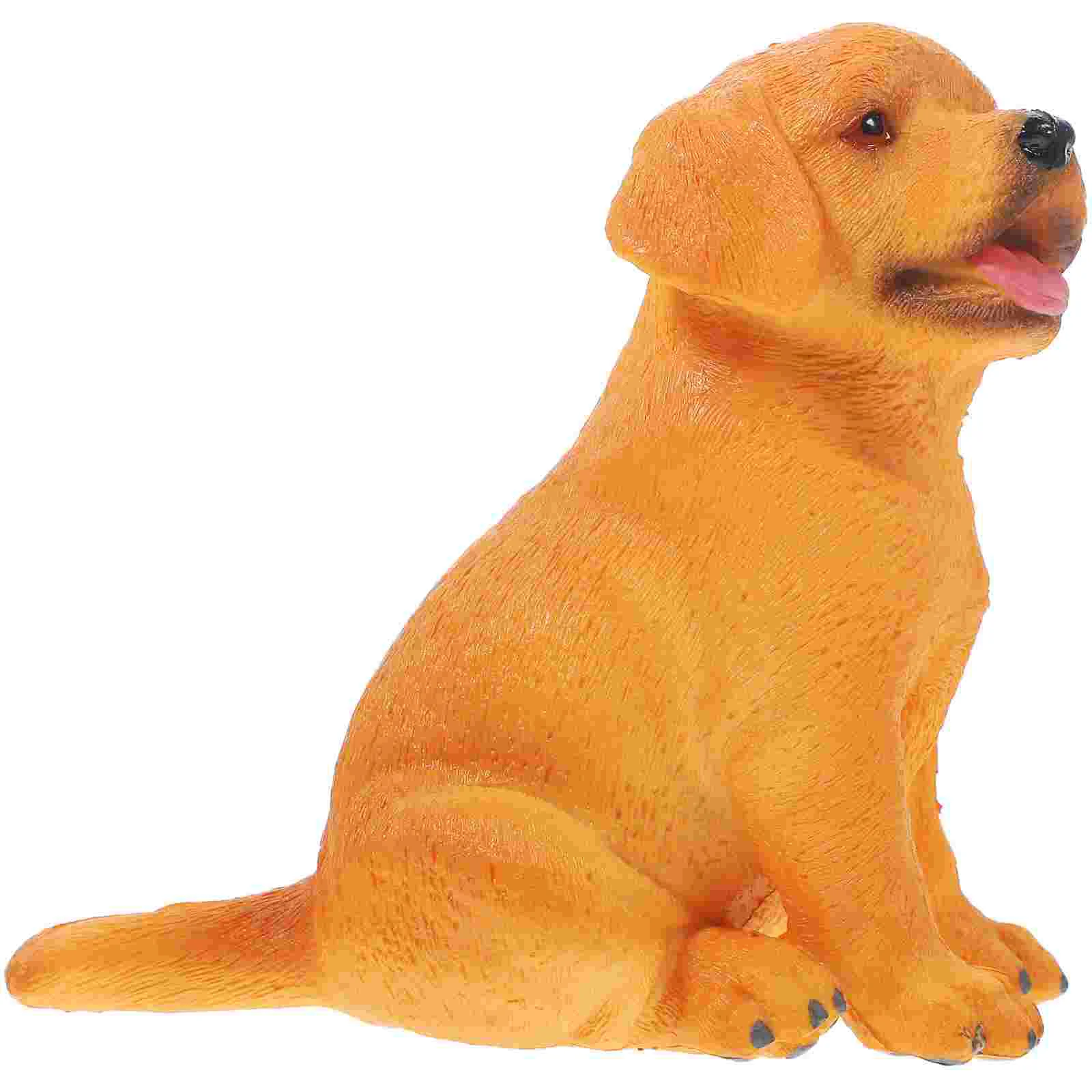 

Dog Lifelike Simulation Animal Model Figurine Decor Puppy Sculpture Figurines Recognition Artificial Fake