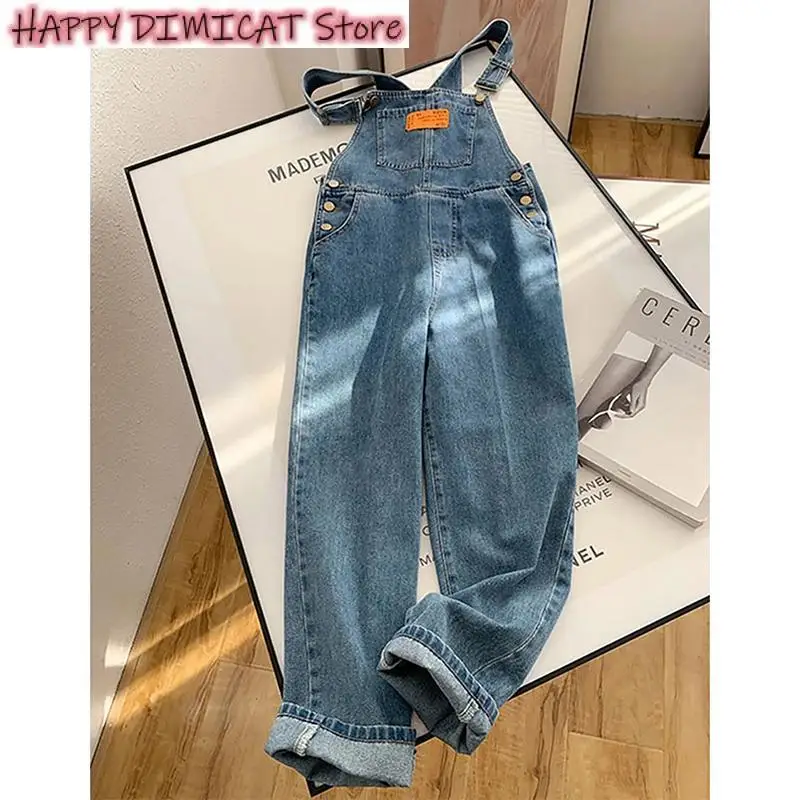Straight Jeans Trousers New Jumpsuits Women Streetwear Denim Overalls Vintage Loose Casual Wide Leg Pants High Waist Strap
Straight Jeans Trousers New Jumpsuits Women Streetwear Denim Overalls Vintage Loose Casual Wide Leg Pants High Waist Strap