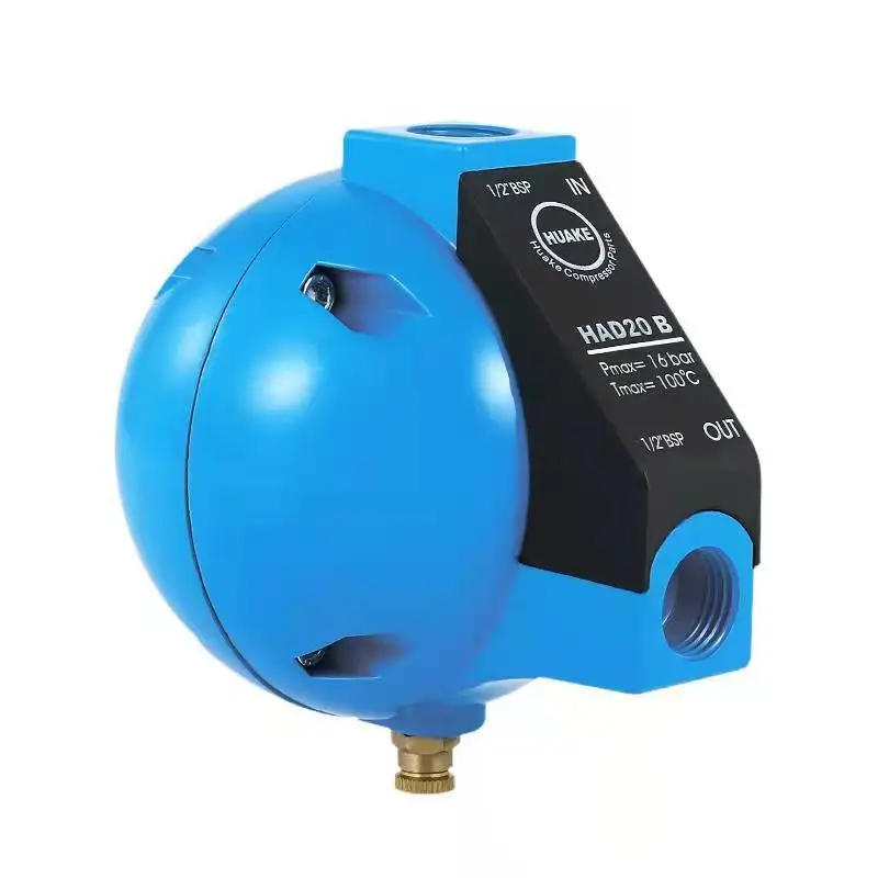 HAD20B Pneumatic Screw Air Compressor Air Storage Tank Ball Float Automatic Drain Filter Ball Valve
HAD20B Pneumatic Screw Air Compressor Air Storage Tank Ball Float Automatic Drain Filter Ball Valve