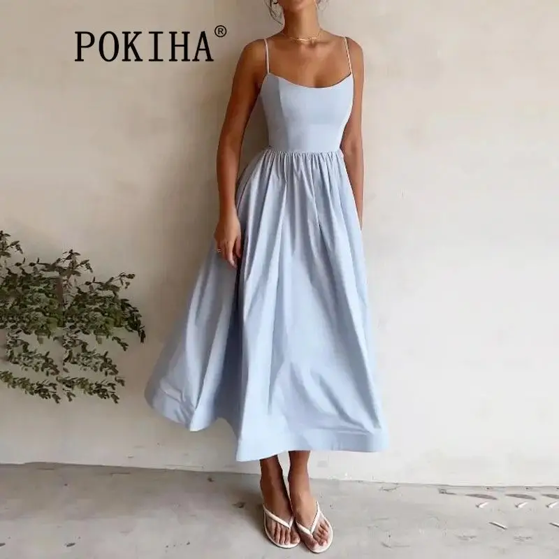 Pokiha модное женское элегантное однотонное Макси-платье без рукавов 2024 летние шикарные женские трапециевидные Длинные платья для вечеринки клуба выпускного вечера Vestidos
Pokiha модное женское элегантное однотонное Макси-платье без рукавов 2024 летние шикарные женские трапециевидные Длинные платья для вечеринки клуба выпускного вечера Vestidos