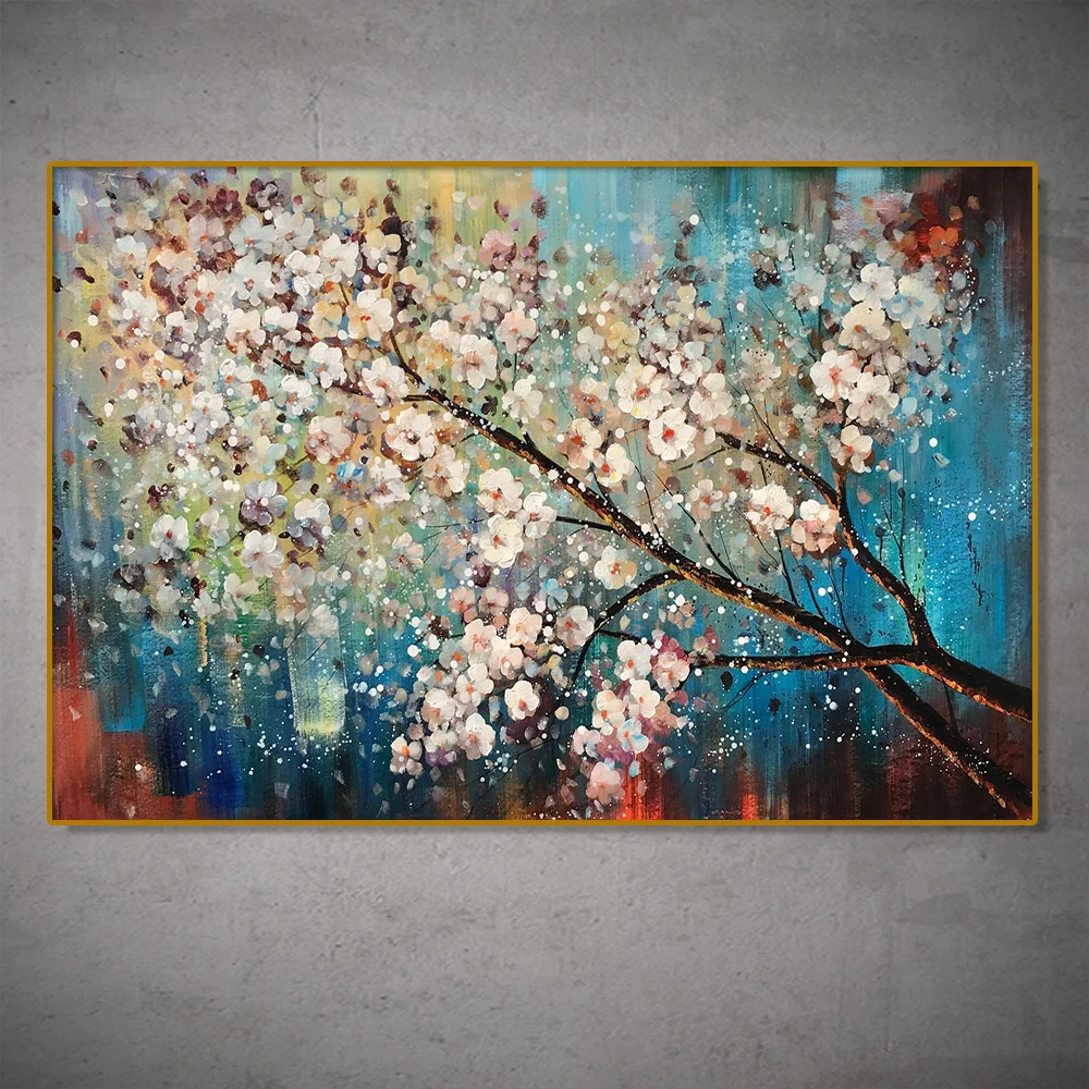 Mintura, художественное оформление, современные цветущие белые цветы, масляная живопись на холсте, настенное искусство, картина для спальни, кабинета, домашний декор 
Mintura, художественное оформление, современные цветущие белые цветы, масляная живопись на холсте, настенное искусство, картина для спальни, кабинета, домашний декор