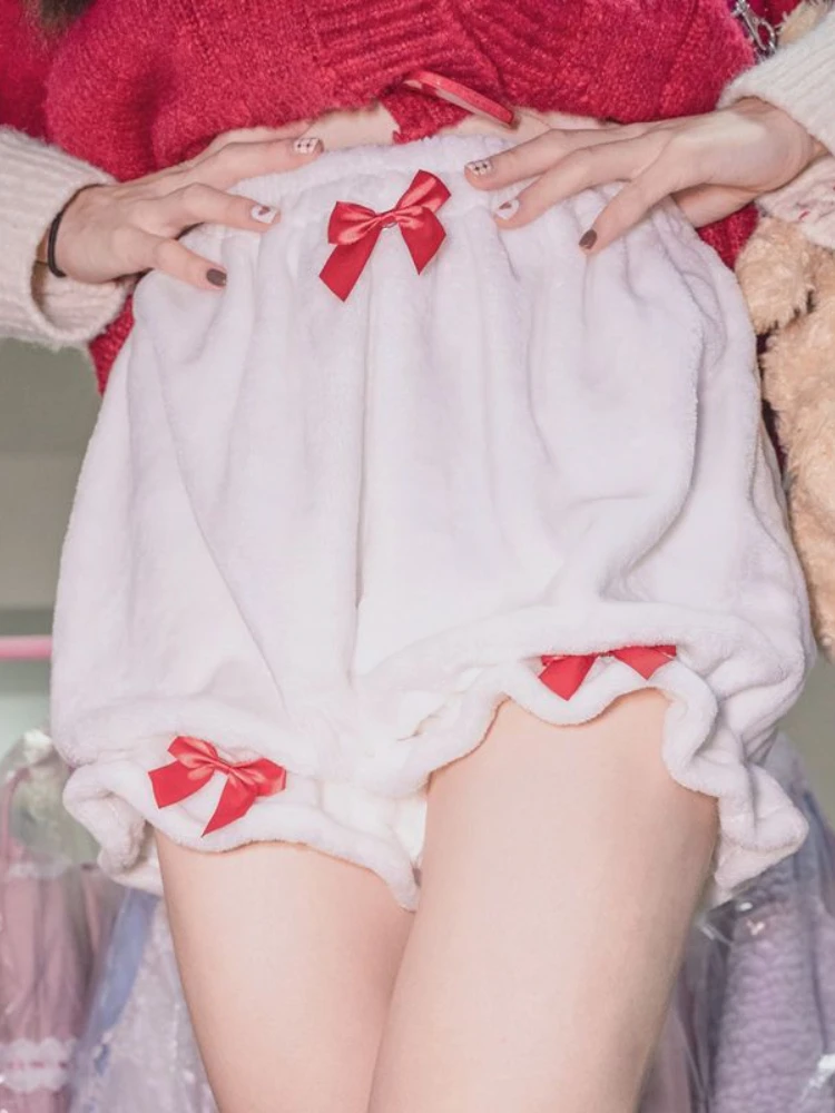 Velvet Lorita Pumpkin Pants Vintage Sweet Women Bow Rabbit Tail Ruffle Lolita Safety Pants Cute Girl JK Pants Thickened Leggings
Velvet Lorita Pumpkin Pants Vintage Sweet Women Bow Rabbit Tail Ruffle Lolita Safety Pants Cute Girl JK Pants Thickened Leggings
