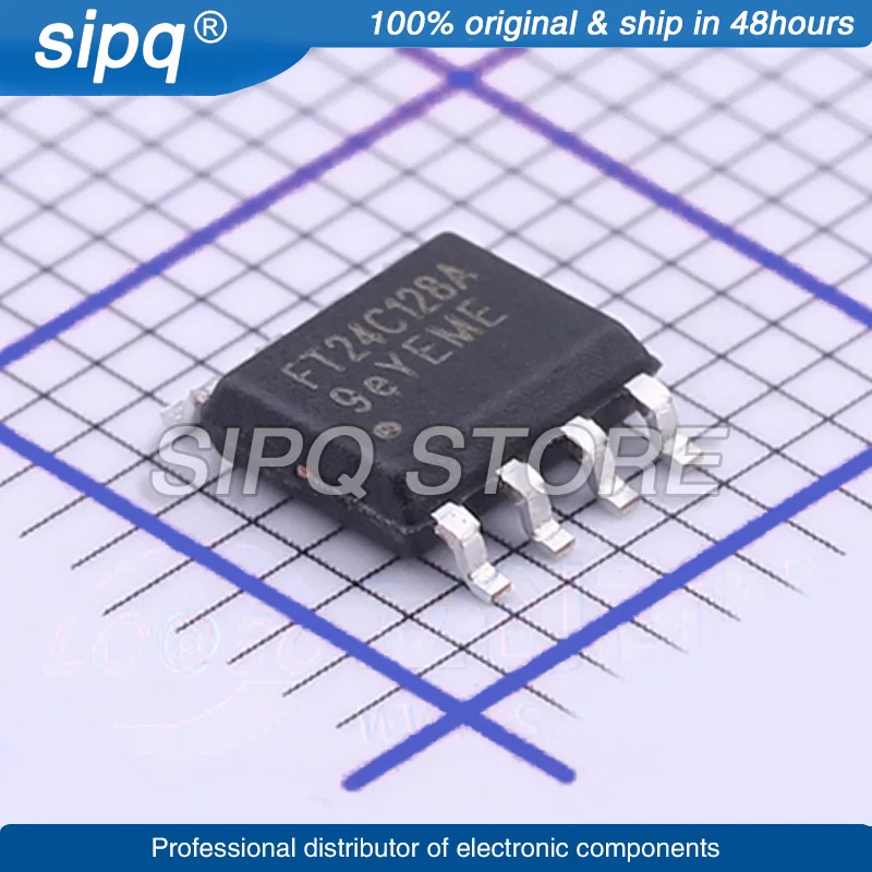 

10PCS/LOT FT24C128A-ESR-T FT24C128A SOP-8 EEPROM Brand New and Original In Stock Authentic Product