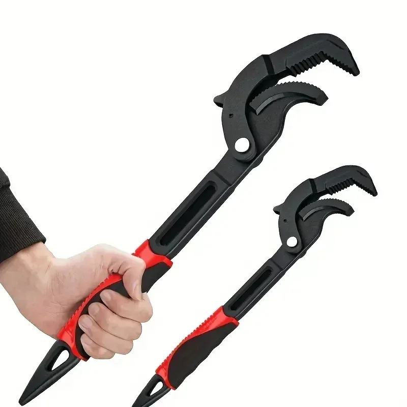 Multifunction Auto Power Grip Pipe Wrench Metal Self Adjusting Spanner Quick Open Pipe Universal Wrench Combination Tool Kit
Multifunction Auto Power Grip Pipe Wrench Metal Self Adjusting Spanner Quick Open Pipe Universal Wrench Combination Tool Kit
