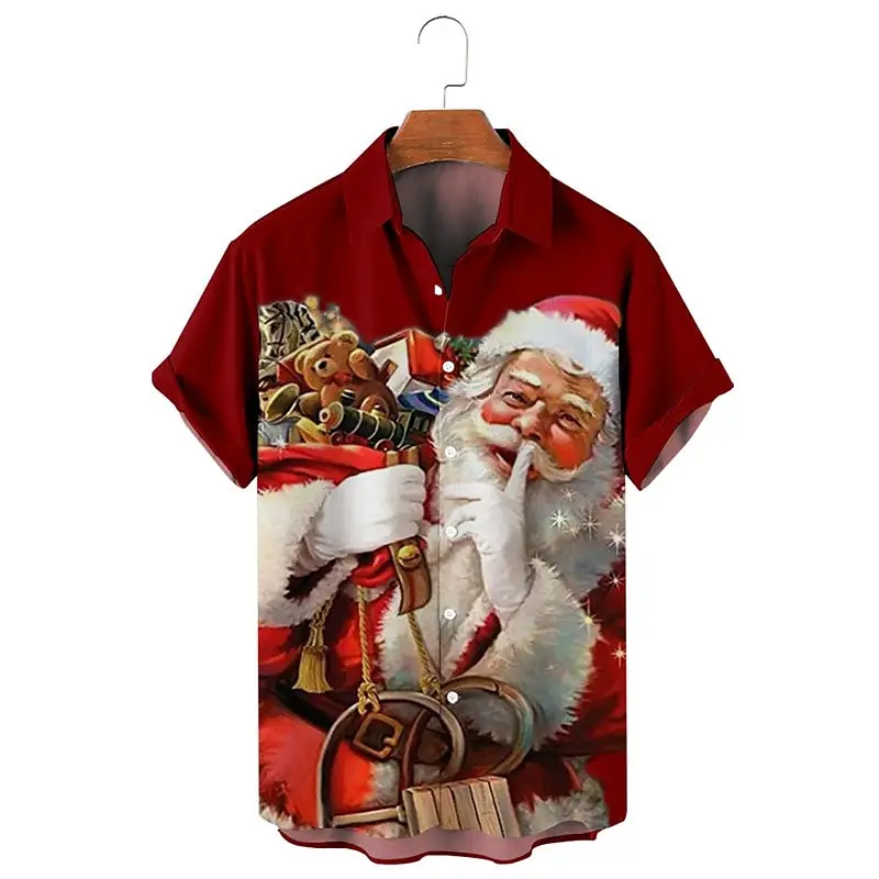 Christmas casual men's short-sleeved shirt New Year's handsome lapel top comfortable loose casual men's shirt Christmas shirt
Christmas casual men's short-sleeved shirt New Year's handsome lapel top comfortable loose casual men's shirt Christmas shirt