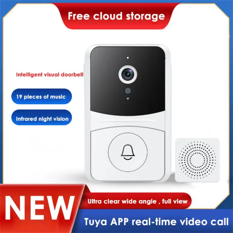 Tuya Smart Video Doorbell Wireless Doorbell WiFi Outdoor Camera Security Door Bell Night Vision Video Intercom Voice Door Bell
Tuya Smart Video Doorbell Wireless Doorbell WiFi Outdoor Camera Security Door Bell Night Vision Video Intercom Voice Door Bell