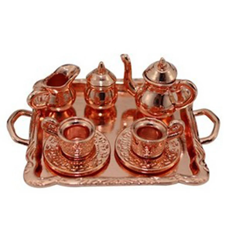 5/6/10Pcs/set Doll House Miniature Metal Tea Doll House Furniture Miniature Dining Ware Toy Teapot Cup Plate
5/6/10Pcs/set Doll House Miniature Metal Tea Doll House Furniture Miniature Dining Ware Toy Teapot Cup Plate