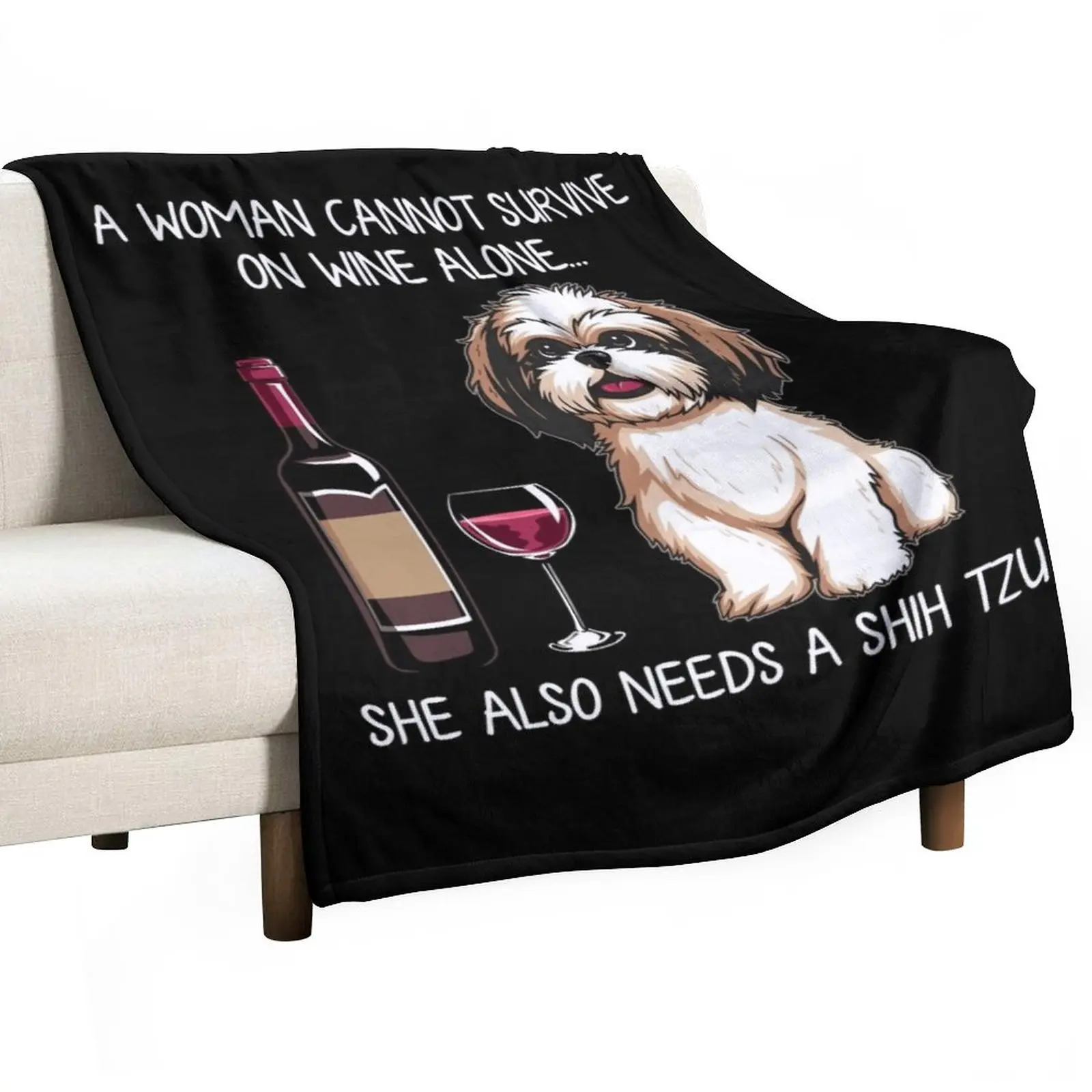 Shih Tzu and wine Funny Dog Throw Blanket Sofa Blanket cosplay anime Summer Blanket Beach Blanket
Shih Tzu and wine Funny Dog Throw Blanket Sofa Blanket cosplay anime Summer Blanket Beach Blanket
