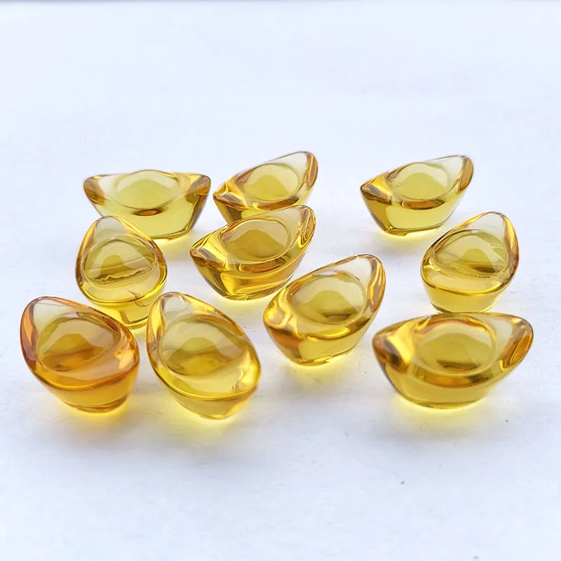 5pcs 25mm Yellow Crystal Gold Ingots Ornaments Chinese Style Paperweight Glass Crafts Home Decoration Figurines Lucky Gifts
5pcs 25mm Yellow Crystal Gold Ingots Ornaments Chinese Style Paperweight Glass Crafts Home Decoration Figurines Lucky Gifts