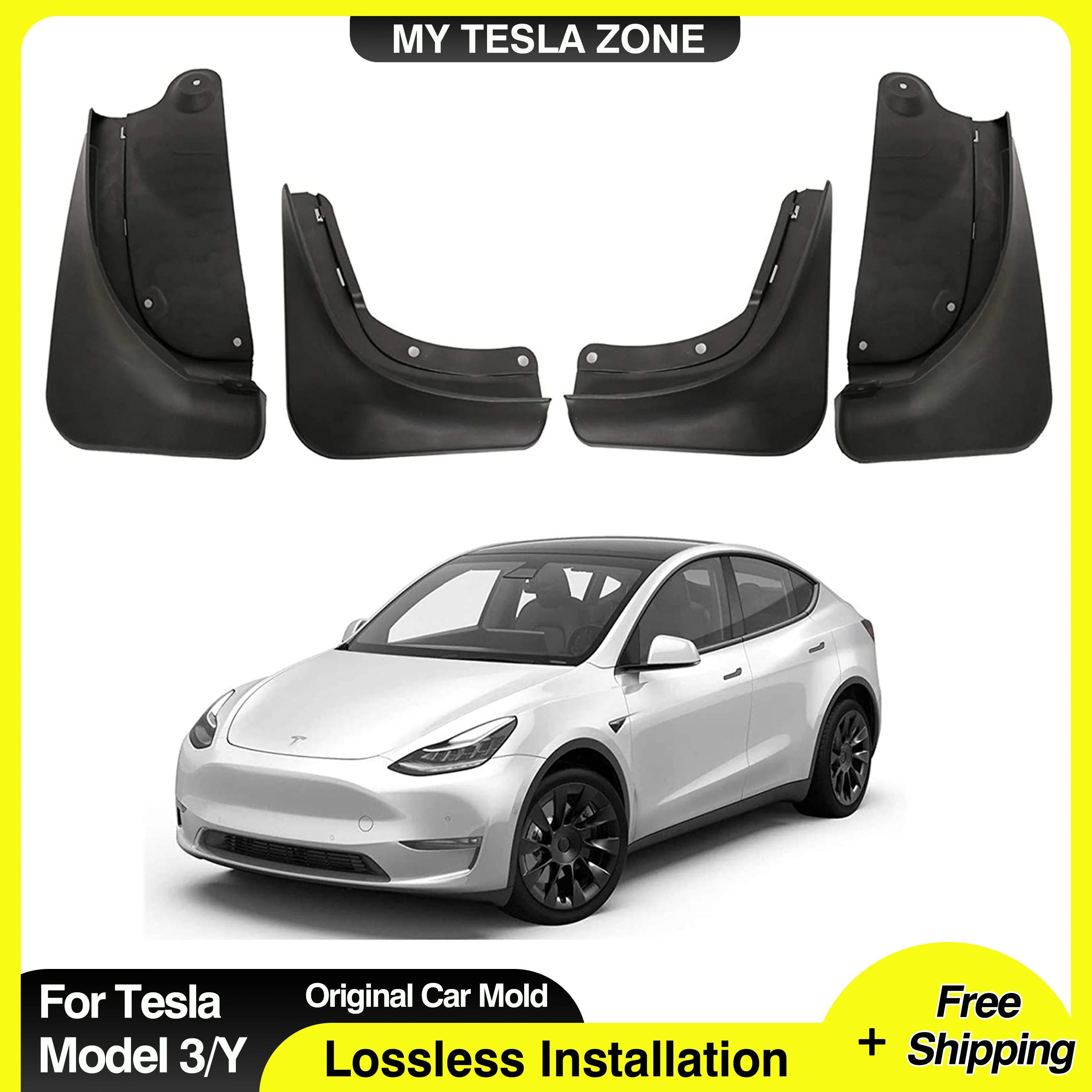 Tesla Model Y Mud Flaps Splash Guards 2020-2024 Winter Vehicle Sediment Protection No Need to Drill Holes Vehicle Tire Protector
Tesla Model Y Mud Flaps Splash Guards 2020-2024 Winter Vehicle Sediment Protection No Need to Drill Holes Vehicle Tire Protector