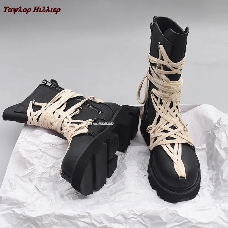 2023 Autumn New Cross-Strap High Boots Round Toe Thick Bottom Side Zipper Black Ankle Boots Fashion Non-Slip Women'S Boots 40
2023 Autumn New Cross-Strap High Boots Round Toe Thick Bottom Side Zipper Black Ankle Boots Fashion Non-Slip Women'S Boots 40
