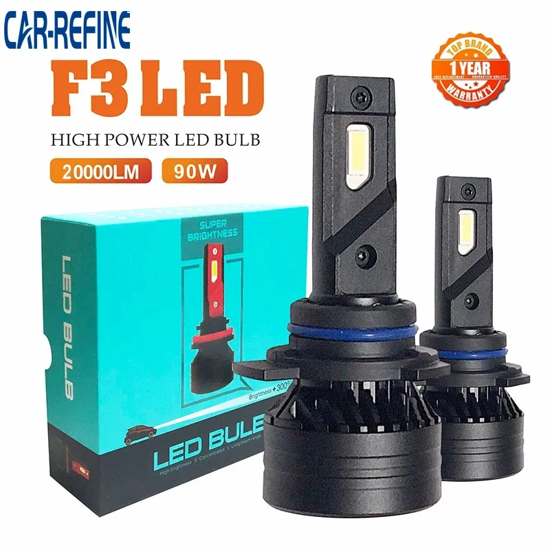 F3 90W 2000LM H1 H7 H11 Car LED Headlights Bulb Fog Light H7 H11 9005 9006 H3 H1 9012 Car LED Headlamp Kit 6000K Canbus Led
F3 90W 2000LM H1 H7 H11 Car LED Headlights Bulb Fog Light H7 H11 9005 9006 H3 H1 9012 Car LED Headlamp Kit 6000K Canbus Led