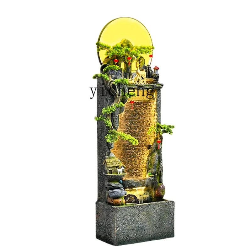ZC High Mountain Water Fountain Office Living Room Floor Stand Decoration Opening Gift Fengshui Wheel Lucky Fish Tank
ZC High Mountain Water Fountain Office Living Room Floor Stand Decoration Opening Gift Fengshui Wheel Lucky Fish Tank