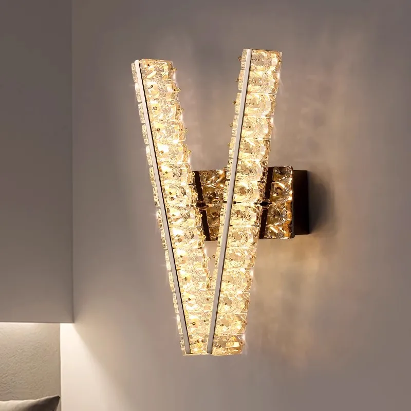 Modern Crystal Wall Lamp Light Luxury Simple Bedroom Bedside Living room TV Background Wall LED Interior Decoration Wall Lamp
Modern Crystal Wall Lamp Light Luxury Simple Bedroom Bedside Living room TV Background Wall LED Interior Decoration Wall Lamp