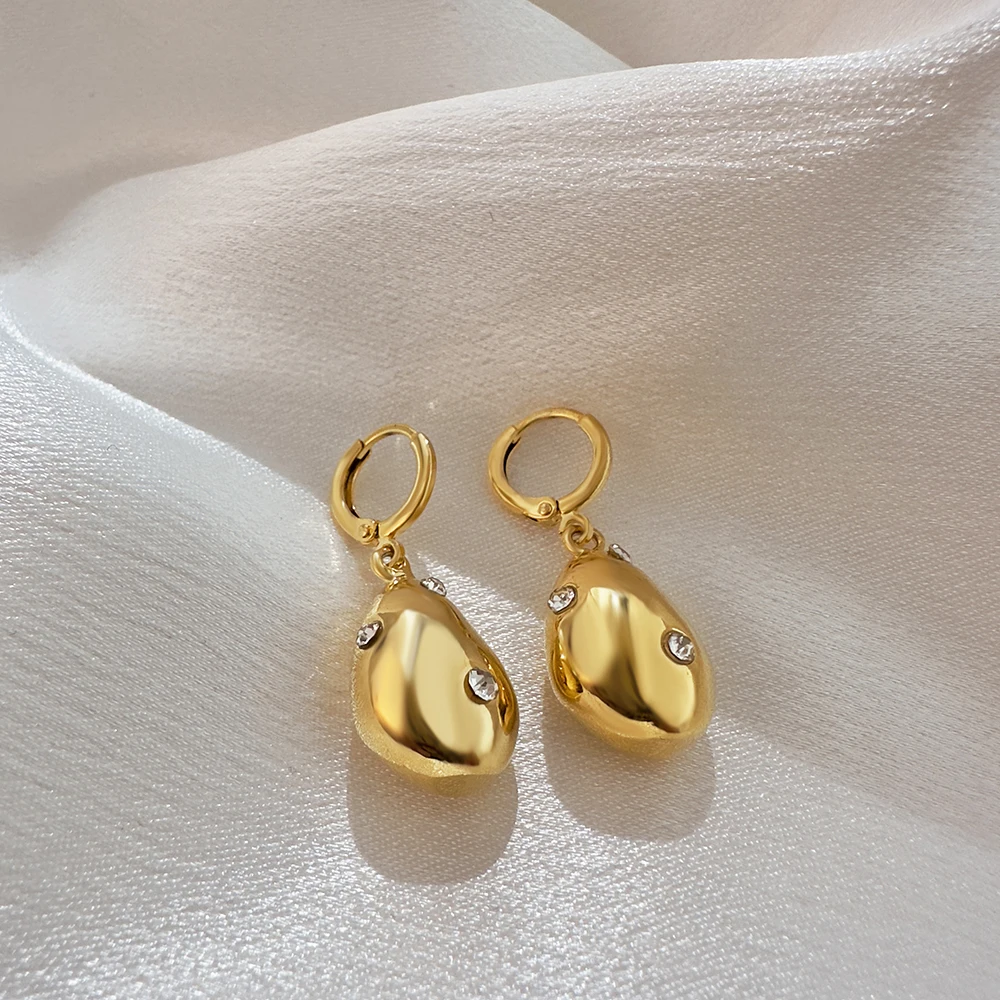 France Style Golden Color Glossy Irregular Mini Hoop Earrings for Women New Trend Circle Huggie Hoops Jewelry Bijoux 15 S27b32da2feb746b4b2c9d89d2e3f3812e