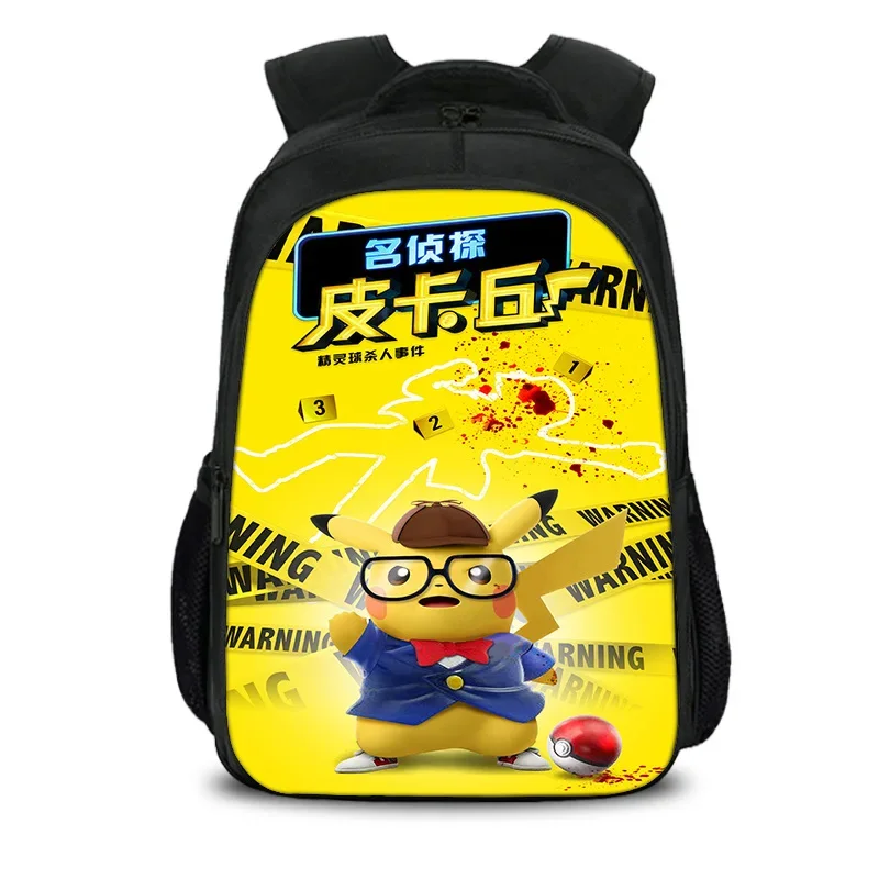 

Detective Pikachu Children's Double-layer Computer Backpack Cartoon Cute Schoolbag For Primary And Secondary School Students