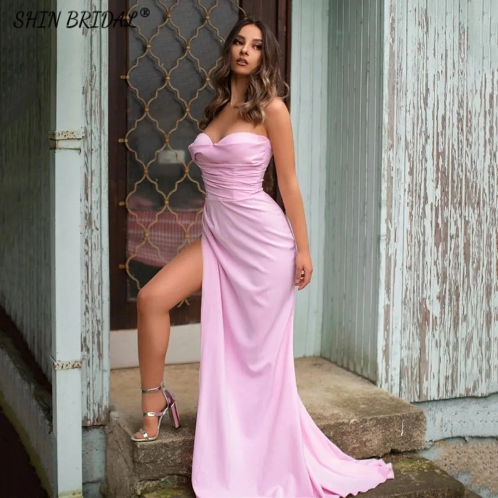 SHIN BRIDAL Stain Mermaid Evening Dresses for Women Off the Shoulder Sweetheart Prom Dresses Sleeveless Backless Wedding Dresses
SHIN BRIDAL Stain Mermaid Evening Dresses for Women Off the Shoulder Sweetheart Prom Dresses Sleeveless Backless Wedding Dresses
