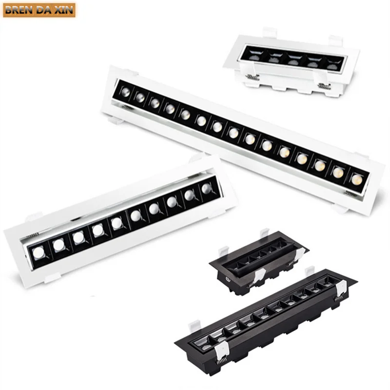 Embedded line light Dimmable Angle LED down light spot light 10W15W20W30W45W Grille light LED ceiling light adjustable Angle
Embedded line light Dimmable Angle LED down light spot light 10W15W20W30W45W Grille light LED ceiling light adjustable Angle