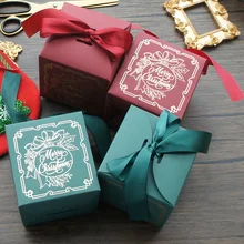 9.5*9.5*9.5cm 10 Pcs Christmas Gold Red Green Tree Paper Box Candy Gift Packaging Boxes Party Decoration Chocolate Macaron Use
9.5*9.5*9.5cm 10 Pcs Christmas Gold Red Green Tree Paper Box Candy Gift Packaging Boxes Party Decoration Chocolate Macaron Use