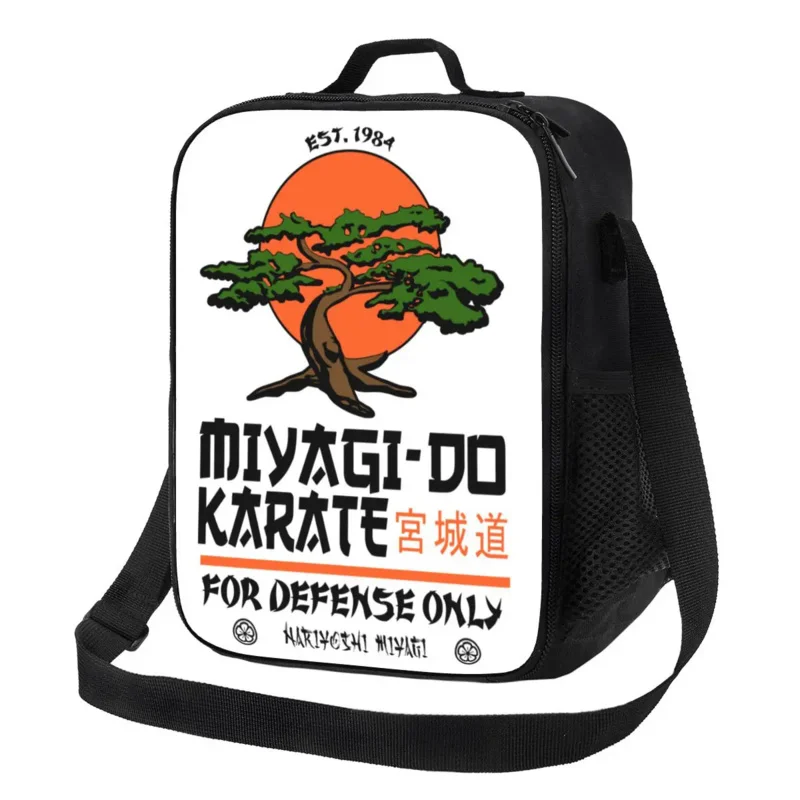 

Miyagi Do Karate Distress Karate Kid Cobra Kai Thermal Insulated Lunch Bag Portable Lunch for School Bento Food Box