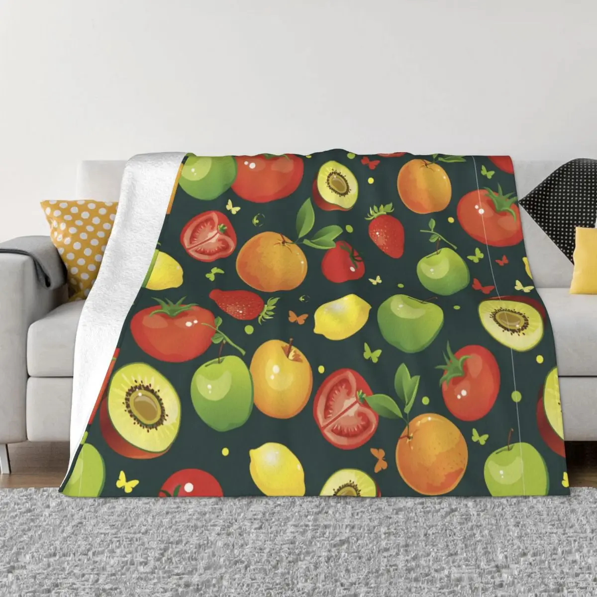 Fruit Cute Plaid Pattern Blanket Super Warm Anti-pilling Flannel Throw Blankets for Easy Care Machine Travel Camping
Fruit Cute Plaid Pattern Blanket Super Warm Anti-pilling Flannel Throw Blankets for Easy Care Machine Travel Camping