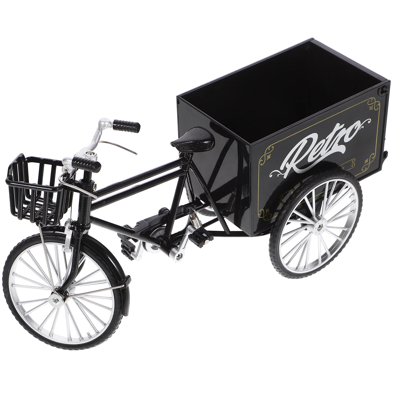 Retro Mini Bicycles Model Miniature Tricycle Sculpture Mini Cart Wheelbarrow Toy Vintage Vehicle Ornament Dollhouse
Retro Mini Bicycles Model Miniature Tricycle Sculpture Mini Cart Wheelbarrow Toy Vintage Vehicle Ornament Dollhouse