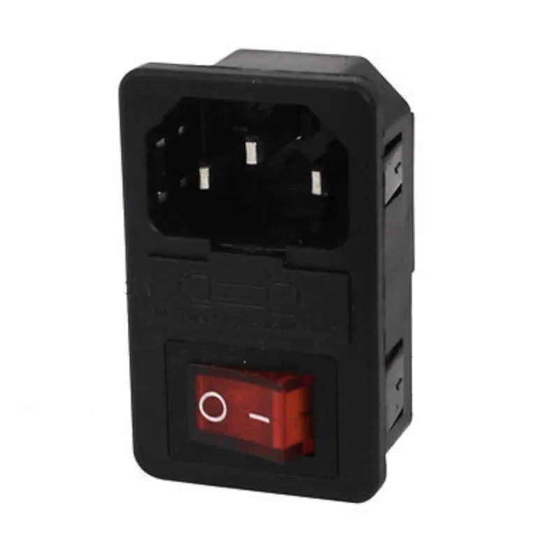 AC 250V 15A IEC 320 C14 Inlet Socket w Fuse w Red Light Rocker Switch 1*1.2/1.5/2/2.5mm AC-01
AC 250V 15A IEC 320 C14 Inlet Socket w Fuse w Red Light Rocker Switch 1*1.2/1.5/2/2.5mm AC-01