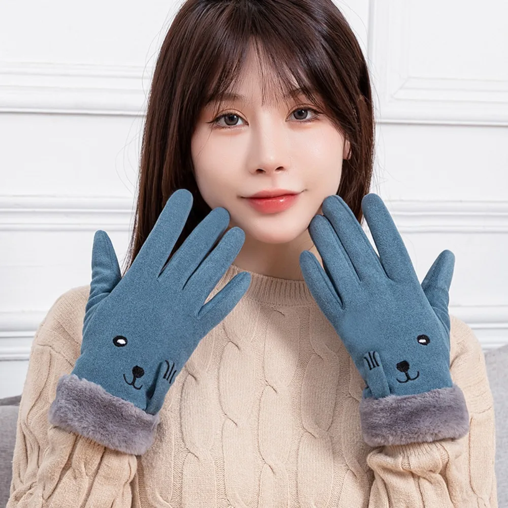 Cotton Cotton Gloves New Solid Color Plush Outdoor Cycling Gloves Cartoon Printing Thick Warm Gloves
Cotton Cotton Gloves New Solid Color Plush Outdoor Cycling Gloves Cartoon Printing Thick Warm Gloves