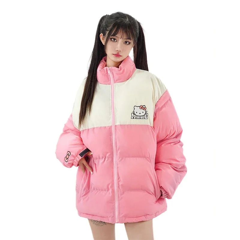 Sanrios Hello Kitty Padded Jacket Woman Anime Cartoon Kawaii Embroidery Winter Loose Thicken Dopamine Y2K Couple Cotton Coat New
Sanrios Hello Kitty Padded Jacket Woman Anime Cartoon Kawaii Embroidery Winter Loose Thicken Dopamine Y2K Couple Cotton Coat New
